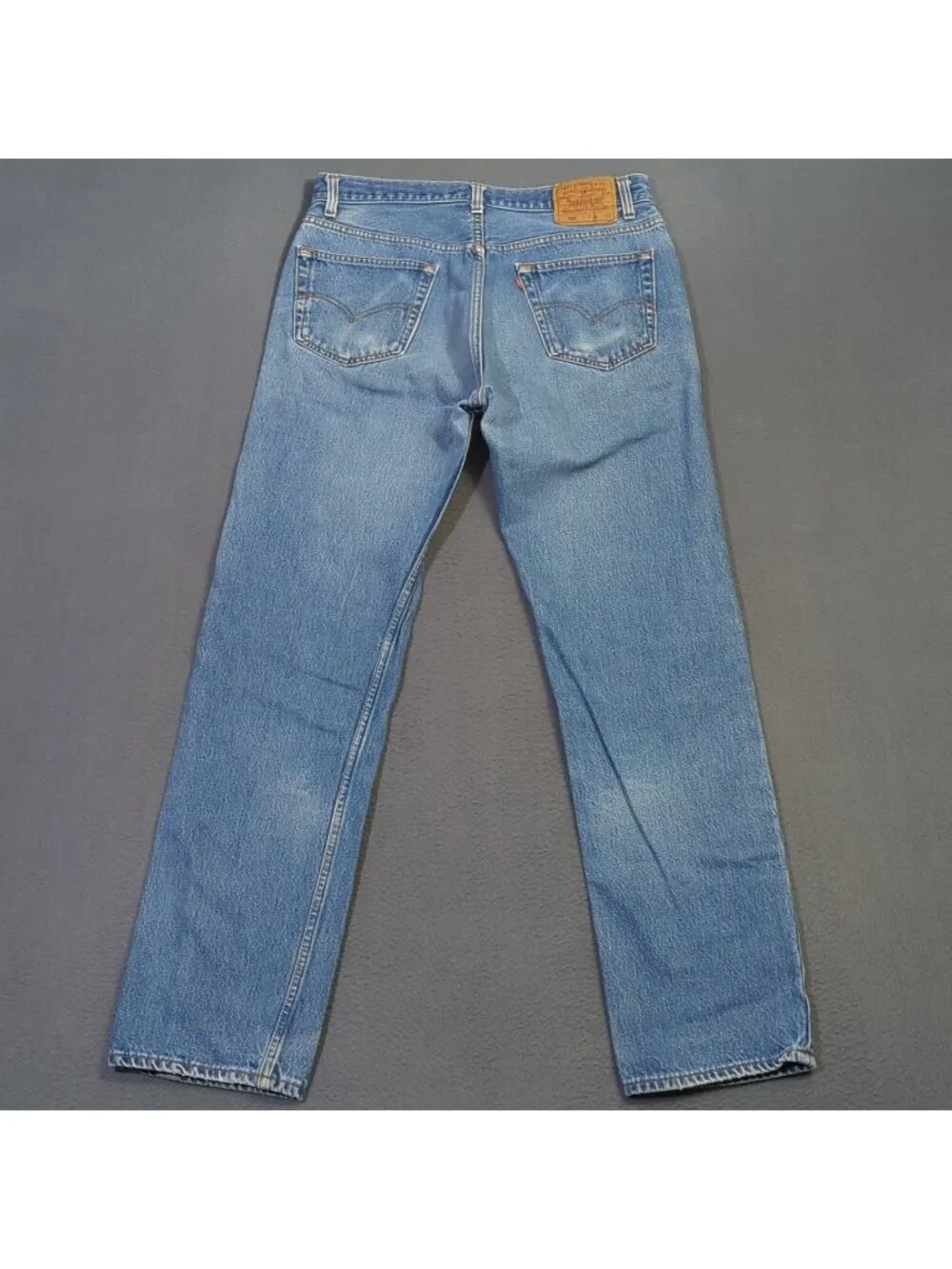 Levi's Vtg Jeans Mens 36x36 Fits 33x31 Blue 501 Straight Button Fly USA Made 90s